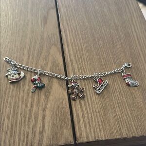 Festive Charm Bracelet with Holiday Charms